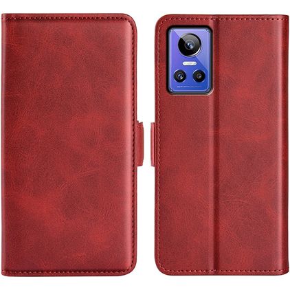 Mobigear Slim Magnet Housse Realme GT Neo 3 Etui Porte-Monnaie - Rouge