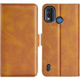 Mobigear Slim Magnet Housse Nokia G11 Plus Etui Porte-Monnaie - Cognac