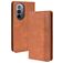 Mobigear Sensation Housse Motorola Edge X30 Etui Porte-Monnaie - Cognac