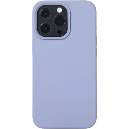 Mobigear Rubber Touch Coque iPhone 14 Pro Max Coque arrière en Silicone - Gris