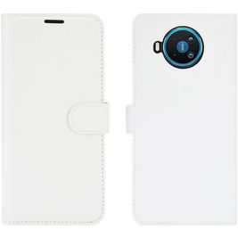 Mobigear Classic Housse Nokia 8.3 Etui Porte-Monnaie - Blanc