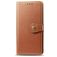 Mobigear Snap Button OPPO A9 (2020) Étui Portefeuille - Cognac