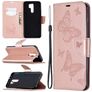Mobigear Butterfly Housse Xiaomi Redmi 9 Etui Porte-Monnaie - Rose doré