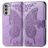 Mobigear Butterfly Housse Motorola Moto G82 Etui Porte-Monnaie - Violet