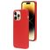 Mobiparts Coque iPhone 14 Pro Max Coque arrière en Silicone - Scarlet Red
