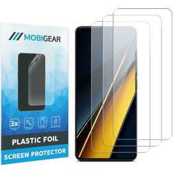 Mobigear POCO X6 Pro Protection d'écran Film - Compatible coque (Lot de 3)