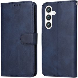 Mobigear Wallet Housse Samsung Galaxy S24 Etui Porte-Monnaie - Bleu