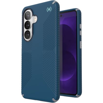 Speck Presidio2 Grip Coque Samsung Galaxy S26 MagSafe Coque arrière Rigide Anti-Chocs - Coastal Blue