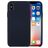 Mobigear Colors Coque iPhone X Coque arrière en Silicone - Dark Blue