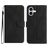 Mobigear Stitch Housse iPhone 17 Etui Porte-Monnaie - Noir