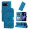 Mobigear Sunflower Housse Google Pixel 9a Etui Porte-Monnaie - Bleu