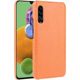 Mobigear Croco Coque Samsung Galaxy A90 Coque arrière Rigide - Orange