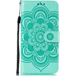 Mobigear Mandala Housse Motorola Moto E6s (2020) Etui Porte-Monnaie - Turquoise