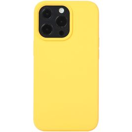 Mobigear Rubber Touch Coque iPhone 14 Plus Coque arrière en Silicone - Jaune