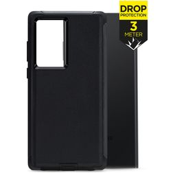 Mobilize Defender Samsung Galaxy S23 Ultra Plastique rigide Coque arrière Antichoc - Noir