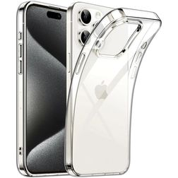 Mobigear Basics Transparent iPhone 15 Pro TPU souple Coque arrière - Transparent