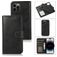 Mobigear Wallet Housse iPhone 15 Pro Max Etui avec Coque Détachable Porte-Monnaie - Noir