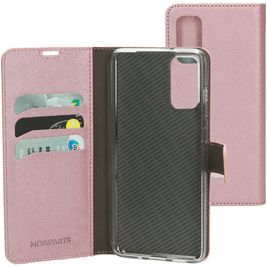 Mobiparts Saffiano Wallet Housse Samsung Galaxy S20 Etui Porte-Monnaie - Rose