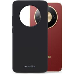 Mobilize Rubber Gelly Coque HONOR Magic 8 Lite Coque arrière en TPU Souple - Noir