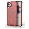 Mobigear Honeycomb Coque Nothing Phone (2) Coque arrière Rigide Anti-Chocs - Rouge