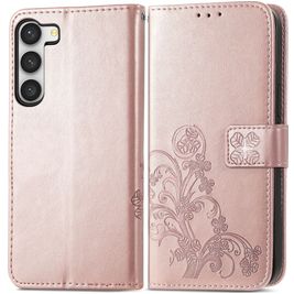 Mobigear Clover Housse Samsung Galaxy A14 Etui Porte-Monnaie - Rose doré