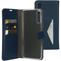 Mobiparts Classic Wallet Samsung Galaxy A70 Étui Portefeuille - Bleu