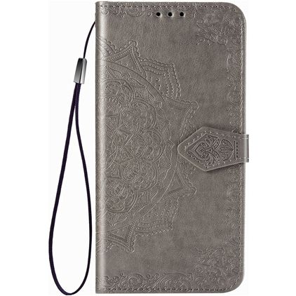 Mobigear Mandala Housse Realme X50 Pro Etui Porte-Monnaie - Gris