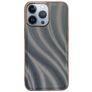 Mobigear Wavy Coque iPhone 14 Pro Coque arrière Rigide - Argent