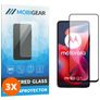 Mobigear Premium Motorola Moto G24 Verre trempé Protection d'écran - Compatible Coque - Noir (Lot de 3)