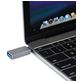 Mobigear Alu - Adaptateur USB-C vers USB-A - Argent