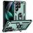 Mobigear Armor ring Coque Samsung Galaxy S25 Ultra Coque arrière Rigide Anti-Chocs avec Anneau-Support - Vert