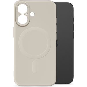 My Style Protective Flex Coque iPhone 16 MagSafe Coque arrière en TPU Souple - Antique White