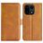 Mobigear Slim Magnet Housse OnePlus 15 Etui Porte-Monnaie - Cognac