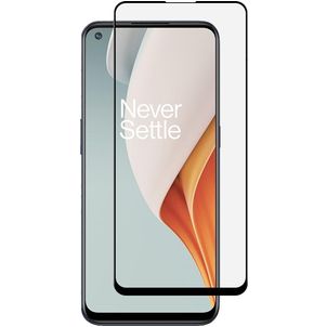 Mobigear Premium OnePlus Nord N100 Verre trempé Protection d'écran - Compatible Coque - Noir