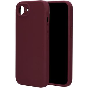 Mobiparts Coque iPhone 17e Coque arrière en Silicone - Plum Red