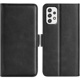 Mobigear Slim Magnet Housse Samsung Galaxy A23 Etui Porte-Monnaie - Noir