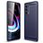 Mobigear Brushed Slim Coque Motorola Edge (2021) Coque arrière en TPU Souple - Bleu Marin