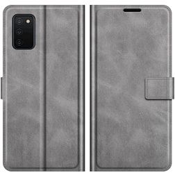 Mobigear Wallet Housse Samsung Galaxy A03s Etui Porte-Monnaie - Gris