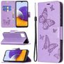 Mobigear Butterfly Samsung Galaxy A22 5G Étui Portefeuille - Violet