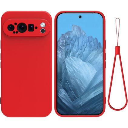 Mobigear Colors Coque Google Pixel 9 Pro XL Coque arrière en TPU Souple - Rouge