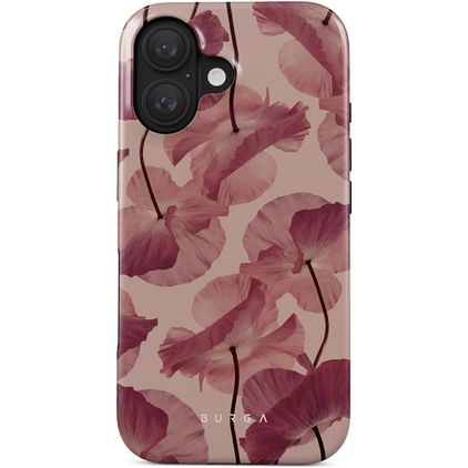 Burga Tough Coque iPhone 16 Coque arrière Rigide Anti-Chocs - Tender Kiss
