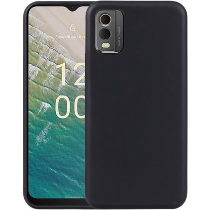 Mobigear Basics Coque Nokia C32 Coque arrière en TPU Souple - Noir
