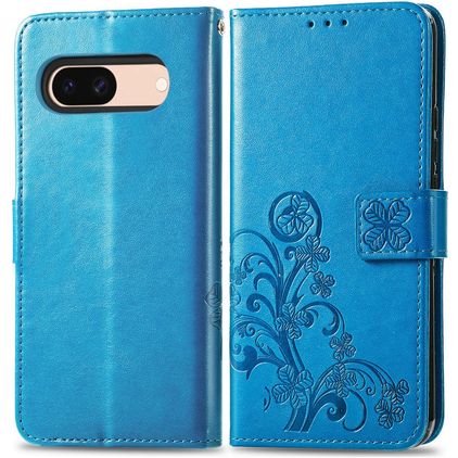 Mobigear Clover Housse Google Pixel 8a Etui Porte-Monnaie - Bleu