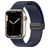 Mobigear Sport Mag Bracelet Silicone Apple Watch Fermeture magnétique - 42/41/40/38 mm - Bleu Marin