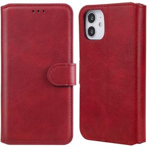 Mobigear Wallet Housse iPhone 12 Mini Etui Porte-Monnaie - Rouge