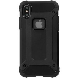 Mobiparts Rugged Shield Coque iPhone X Coque arrière Rigide Anti-Chocs - Noir