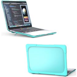 Mobigear Shockproof MacBook Pro 13 pouces (2016-2023) Coque rigide pour MacBook - Turquoise - Modèle A1706 / A1708 / A1989 / A2159 / A2289 / A2251 / A2338