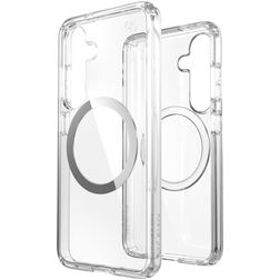 Speck Presidio2 Clear Transparent Samsung Galaxy S25 MagSafe Plastique rigide Coque arrière Antichoc - Transparent