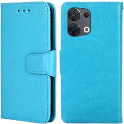 Mobigear Wallet Housse OPPO Reno 8 5G Etui Porte-Monnaie - Bleu