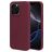 Mobiparts Coque iPhone 16 Pro Max Coque arrière en Silicone - Plum Red